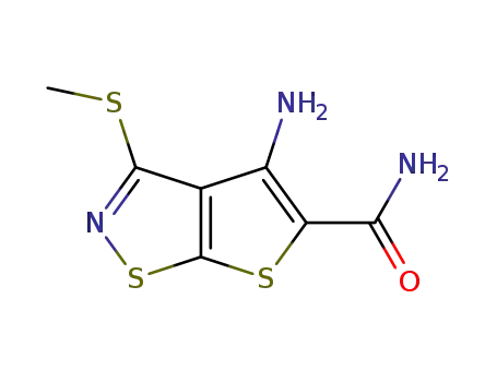 Thieno(3,2-d)isothiazole-5-carboxamide, 4-amino-3-(methylthio)-