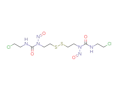 Molecular Structure of 77456-14-5 ((-)-1,1'-Dithiodiethylenebis[3-(2-chloroethyl)-3-nitrosourea])