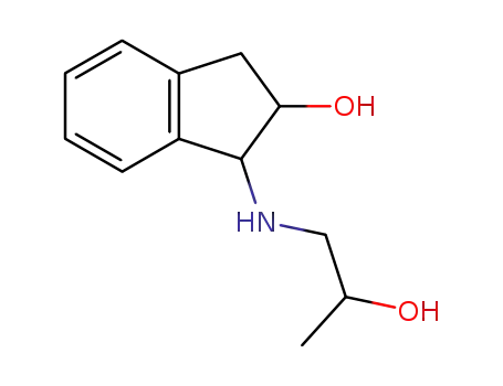 Molecular Structure of 778-76-7 (1-[(2-hydroxypropyl)amino]-2,3-dihydro-1H-inden-2-ol)