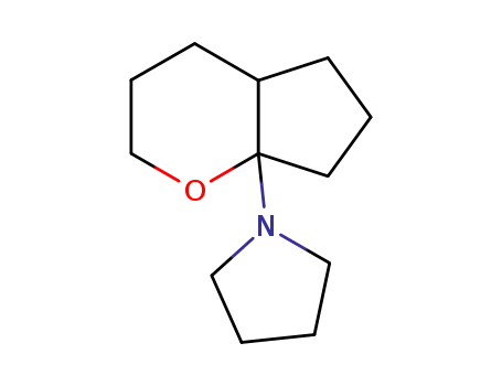 피롤리딘, 1-(헥사하이드로사이클로펜타[b]피란-7a(2H)-일)-(9CI)