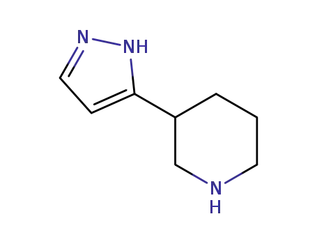 피페리딘, 3-(1H-피라졸-3-일)-(9CI)