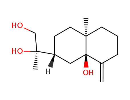 (R)-2-[(2R)-Decahydro-8aβ-hydroxy-4aα-methyl-8-methylenenaphthalen-2-yl]-1,2-propanediol