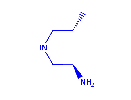 Molecular Structure of 777824-43-8 (3-Pyrrolidinamine,4-methyl-,(3R-trans)-(9CI))