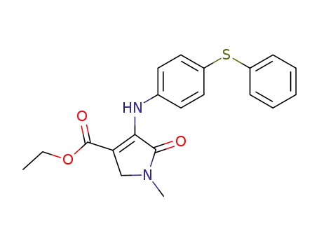 1H-피롤-3-카르복실산, 2,5-디히드로-1-메틸-5-옥소-4-((4-(페닐 티오)페닐)아미노)-, 에틸 에스테르