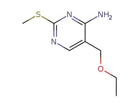 5-(ethoxymethyl)-2-methylsulfanyl-pyrimidin-4-amine cas  774-75-4
