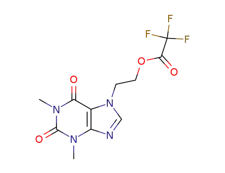아세트산, 트리플루오로-, 2-(1,2,3,6-테트라히드로-1,3-디메틸-2,6-디옥소-7H-퓨린-7-일)에틸 에스테르