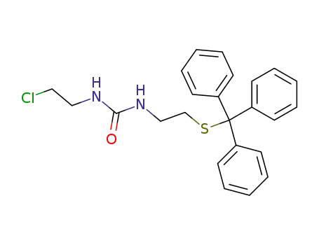 Molecular Structure of 90213-05-1 (Urea, N-(2-chloroethyl)-N'-[2-[(triphenylmethyl)thio]ethyl]-)