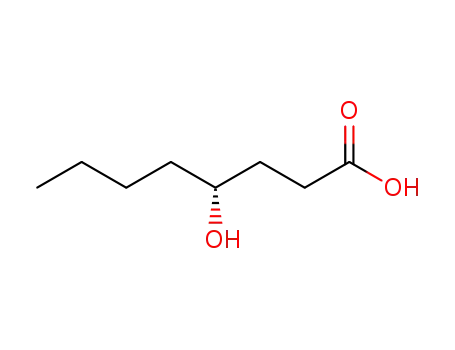 Molecular Structure of 7779-55-7 (4-Hydroxycaprylic acid)