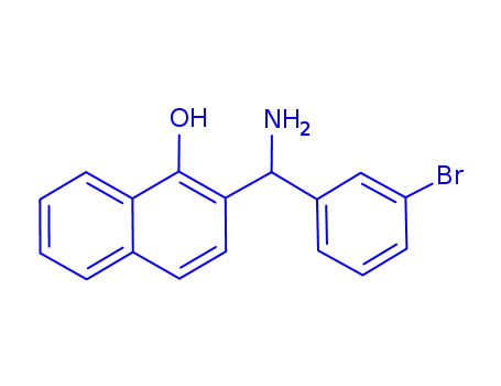 Molecular Structure of 776295-04-6 (2-[AMINO-(3-BROMO-PHENYL)-METHYL]-NAPHTHALEN-1-OL)
