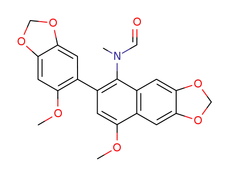 4-methoxy-2-(2-methoxy-4,5-methylenedioxyphenyl)-1-(N-methylformamido)-6,7-methylenedioxynaphthalene