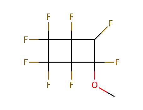 Molecular Structure of 77495-75-1 (1,2,2,3,3,4,5,6-Octafluoro-5-methoxybicyclo[2.2.0]hexane)