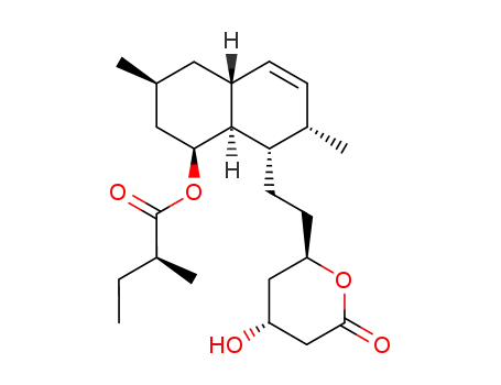 (S)-2-Methyl-butyric acid (1S,3S,4aR,7S,8S,8aS)-8-[2-((2R,4R)-4-hydroxy-6-oxo-tetrahydro-pyran-2-yl)-ethyl]-3,7-dimethyl-1,2,3,4,4a,7,8,8a-octahydro-naphthalen-1-yl ester