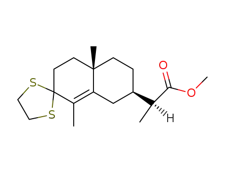 methyl (11S)-3,3-ethylenedithioeudesm-4-en-12-oate