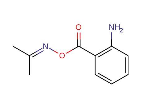 Molecular Structure of 77868-38-3 (2-Propanone,O-(2-aminobenzoyl)oxime(9CI))