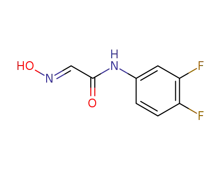Molecular Structure of 370-55-8 ((2E)-N-(3,4-difluorophenyl)-2-hydroxyiminoacetamide)