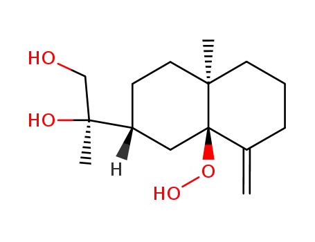 (R)-2-((2R,4aR,8aR)-8a-Hydroperoxy-4a-methyl-8-methylene-decahydro-naphthalen-2-yl)-propane-1,2-diol