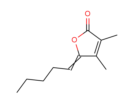 Molecular Structure of 774-64-1 (2(5H)-Furanone, 3,4-dimethyl-5-pentylidene-, (5Z)-)