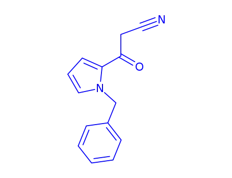 Molecular Structure of 77640-05-2 (2-(CYANOACETYL)-1-BENZYLPYRROLE)