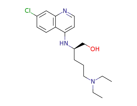 Molecular Structure of 77529-96-5 (2-[(7-chloroquinolin-4-yl)amino]-5-(diethylamino)pentan-1-ol)