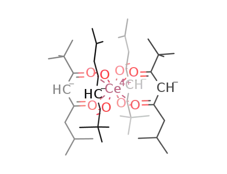 Molecular Structure of 77649-30-0 (2,2,7-trimethyloctane-3,5-dione - cerium (4:1))