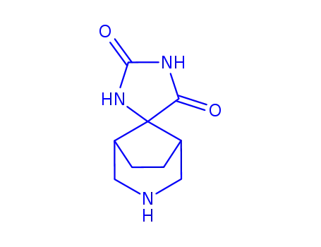 Molecular Structure of 77658-07-2 (Spiro[3-azabicyclo[3.2.1]octane-8,4-imidazolidine]-2,5-dione, stereoisomer (9CI))
