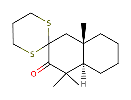 (+/-)-4',4',8'a-trimethyl-(4'a<i>r</i>,8'a<i>t</i>)-octahydro-spiro[[1,3]dithiane-2,2'-naphthalen]-3'-one