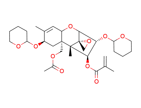 15-acetoxy-4β-(methacryloyloxy)-3α,8β-bis-O-(2-tetrahydropyranyl)scirpene