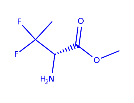 Molecular Structure of 777034-61-4 (Butanoic acid, 2-amino-3,3-difluoro-, methyl ester, (S)- (9CI))