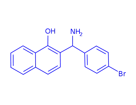 Molecular Structure of 778576-04-8 (2-[AMINO-(4-BROMO-PHENYL)-METHYL]-NAPHTHALEN-1-OL)