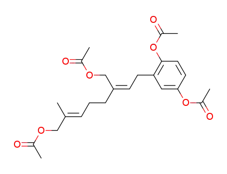 디아세트산 2-[8-(아세틸옥시)-3-[(아세틸옥시)메틸]-7-메틸-2,6-옥타디에닐]-1,4-페닐렌 에스테르