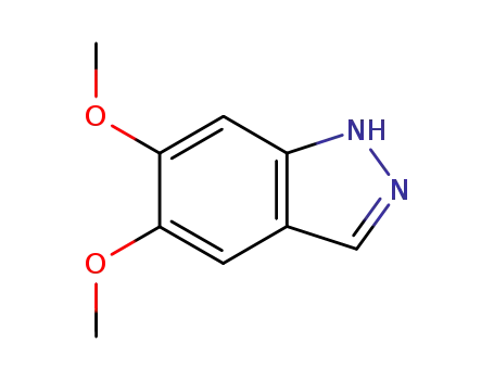 Molecular Structure of 7746-30-7 (5,6-Dimethoxy-1H-indazole)