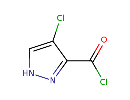 1H-Pyrazole-3-carbonyl chloride, 4-chloro- (9CI)