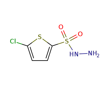 Molecular Structure of 78380-28-6 (5-CHLOROTHIOPHENE-2-SULFONOHYDRAZIDE)