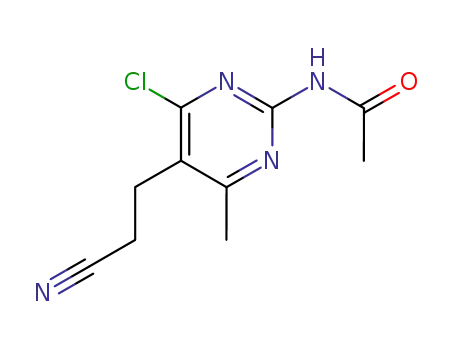 N-[4-chloro-5-(2-cyanoethyl)-6-methylpyrimidin-2-yl]acetamide