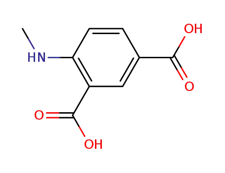 Molecular Structure of 779349-89-2 (Isophthalic acid, 4-(methylamino)-)