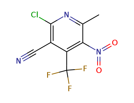 2-chloro-6-methyl-5-nitro-4-(trifluoromethyl)pyridine-3-carbonitrile