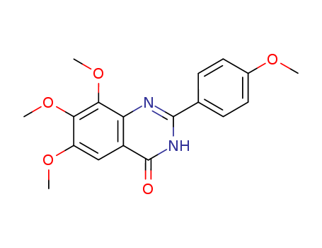 4-1H-QUINAZOLINONE,6,7,8-TRIMETHOXY-2-(4-METHOXYPHENYL)-