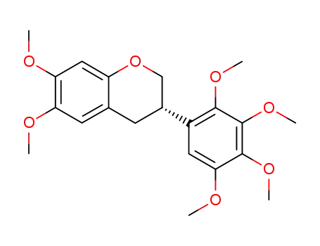 (S)-3,4-ジヒドロ-6,7-ジメトキシ-3-(2,3,4,5-テトラメトキシフェニル)-2H-1-ベンゾピラン