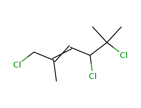 Molecular Structure of 22929-08-4 (1,4,5-Trichlor-2,5-dimethyl-2-hexen)