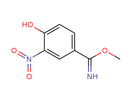 Molecular Structure of 78200-33-6 (methyl-4-hydroxy-3-nitrobenzimidate)