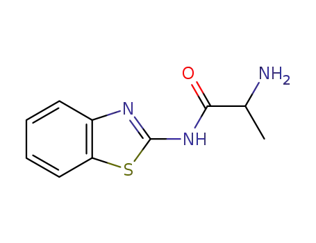 Molecular Structure of 78221-03-1 (Propanamide, 2-amino-N-2-benzothiazolyl-, (S)- (9CI))