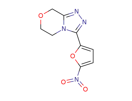 Molecular Structure of 78205-38-6 (3-(5-Nitro-2-furyl)-8H-5,6-dihydro(1,2,4)triazolo(3,4-c)(1,4)oxazine)