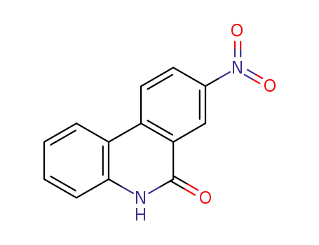 Molecular Structure of 78255-99-9 (8-nitrophenanthridin-6(5H)-one)