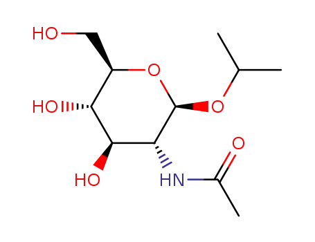 Molecular Structure of 78341-33-0 (ISO-PROPYL 2-ACETAMIDO-2-DEOXY-BETA-D-GLUCOPYRANOSIDE)