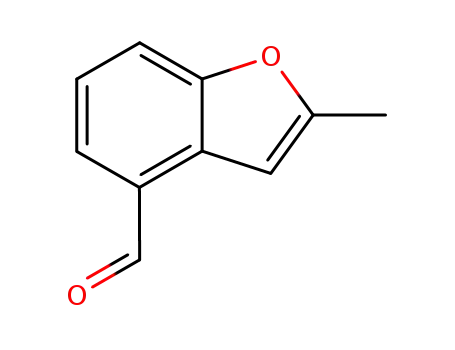Molecular Structure of 71641-09-3 (4-Benzofurancarboxaldehyde,  2-methyl-)