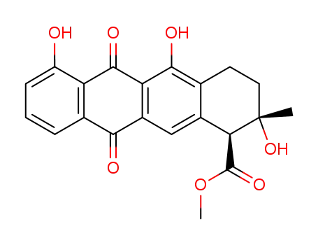 (1R)-2α,5,7-Trihydroxy-2-methyl-6,11-dioxo-1,2,3,4,6,11-hexahydronaphthacene-1β-formic acid methyl ester