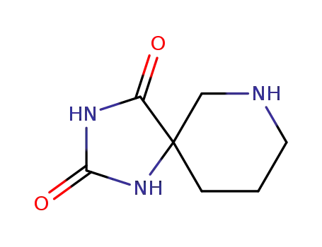 Molecular Structure of 78222-09-0 (1,3,7-TRIAZA-SPIRO[4.5]DECANE-2,4-DIONE)