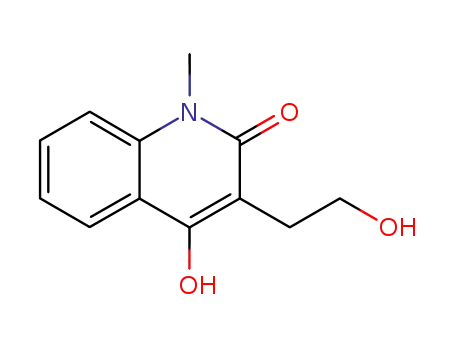 2(1H)-Quinolinone, 4-hydroxy-3-(2-hydroxyethyl)-1-methyl-