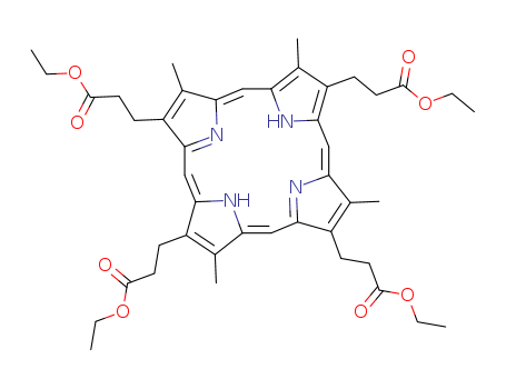 21H,23H-Porphine-2,7,12,18-tetrapropanoicacid, 3,8,13,17-tetramethyl-, tetraethyl ester (9CI)