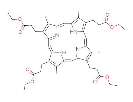 Molecular Structure of 77934-49-7 (COPROPORPHYRIN III TETRAETHYL ESTER))